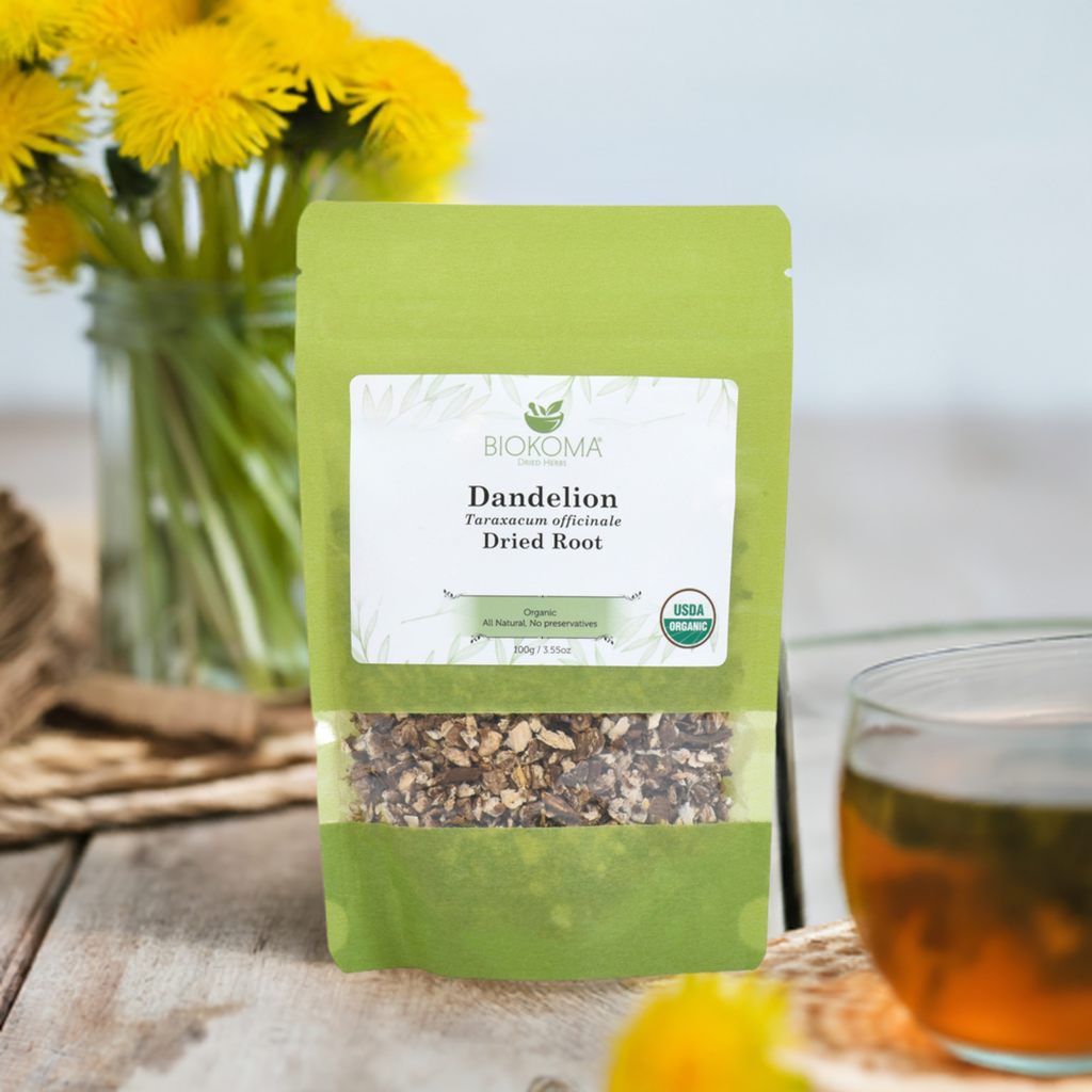 Organic Herb - Dandelion (Taraxacum Officinale) Organic Dried Root 100g 3.55oz