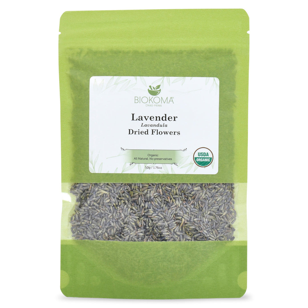 Lavender (Lavandula) Organic Dried Flowers 50g 1.76oz - 10.01.2023-BIOKOMA® - Dried Herbs